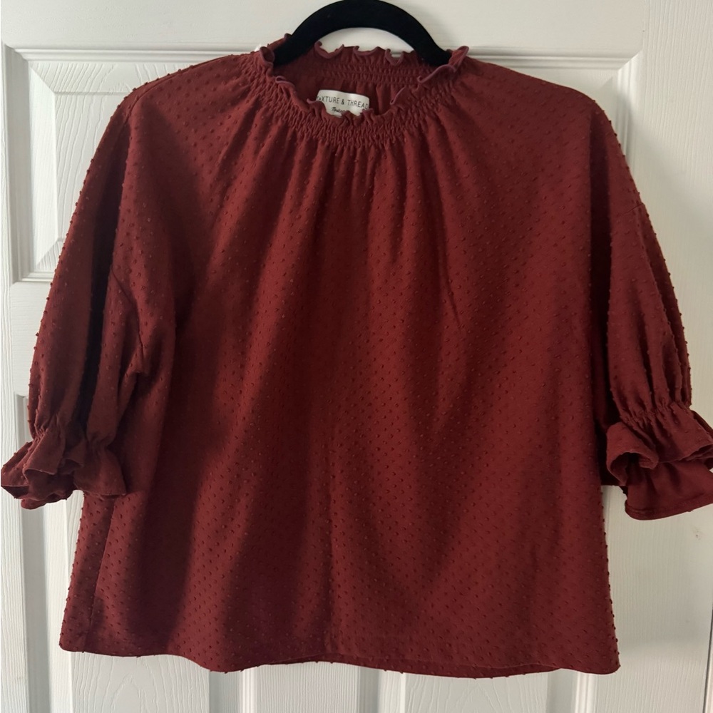 Madewell‎ Texture & Thread Clip Dot Ruffle
